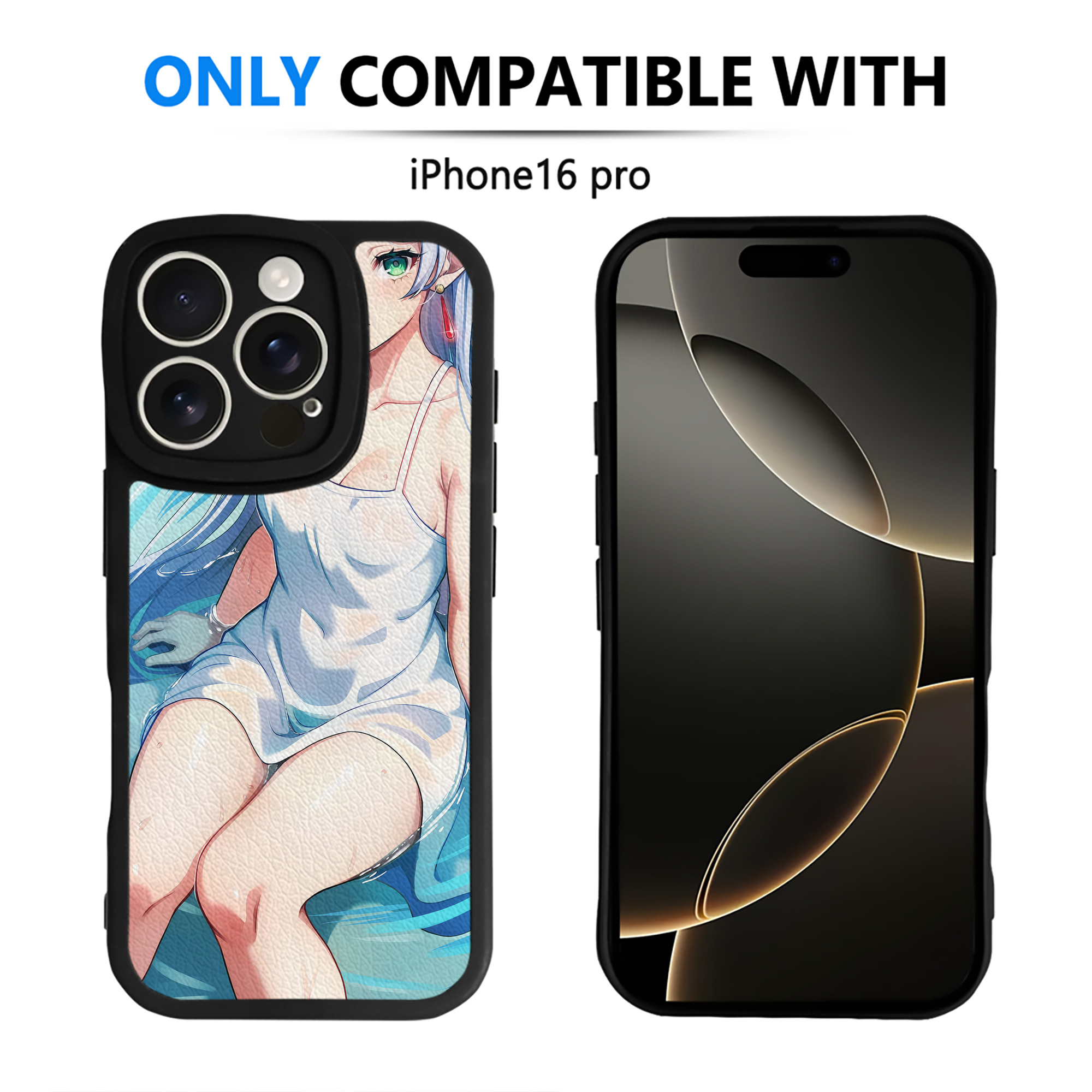 （画像用） 葬送のフリーレン Frieren 【iPhone 16シリーズ対応】シリコンスマホケース（レザー調） 材質：シリコン